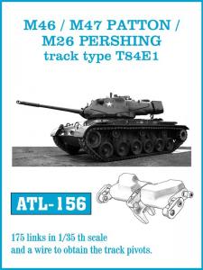 Friulmodel M46m / M47 PATTON / M26 PERSHING track type T84E1 - Track Links