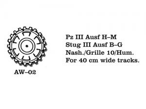 Friulmodel PzKpfw. III Ausf. H-M/ StuG III Ausf. B-G/Nashorn/Grille 10/Hummel - Drive Spric