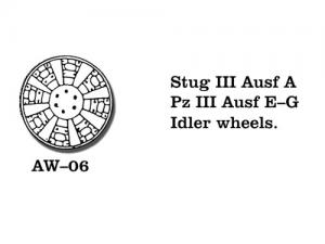 Friulmodel PzKpfw. III Ausf. E-G/ StuG III Ausf. A - Idler Wheels