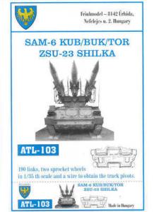 Friulmodel SAM-6 KUB/BUK/TOR ZSU-23 Shilka - Track Links