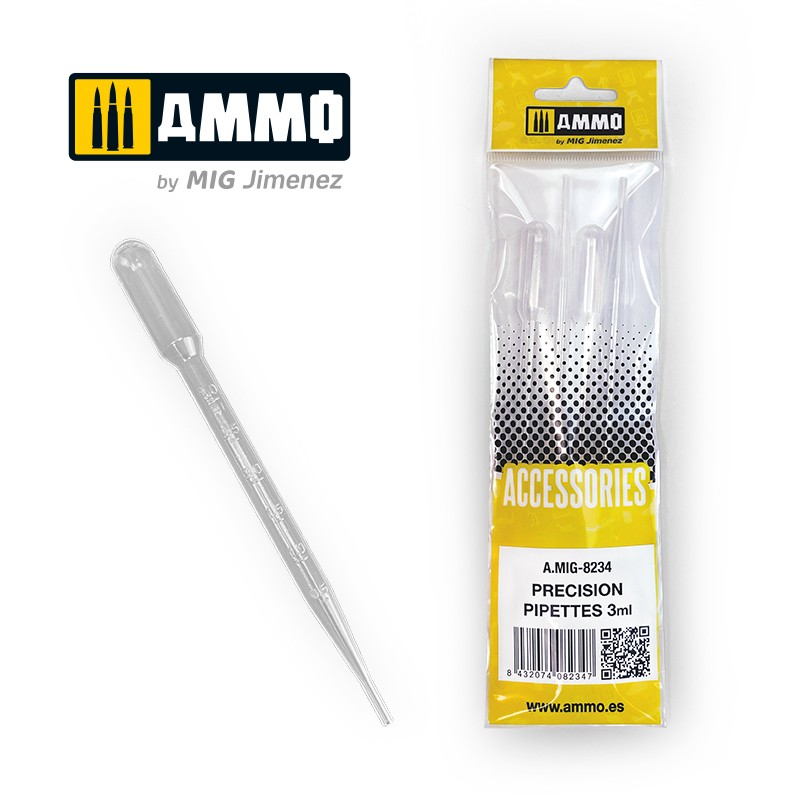 Ammo Mig Jimenez Large Pipettes 3 ml (0.1 oz) - 4 pcs