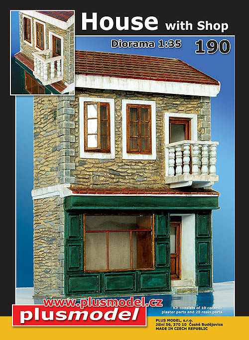 Plus Model 1/35 House with shop