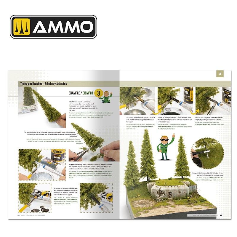 Ammo Mig Jimenez MODELLING SCHOOL - How to use Vegetation in your Dioramas (English, Castellano)