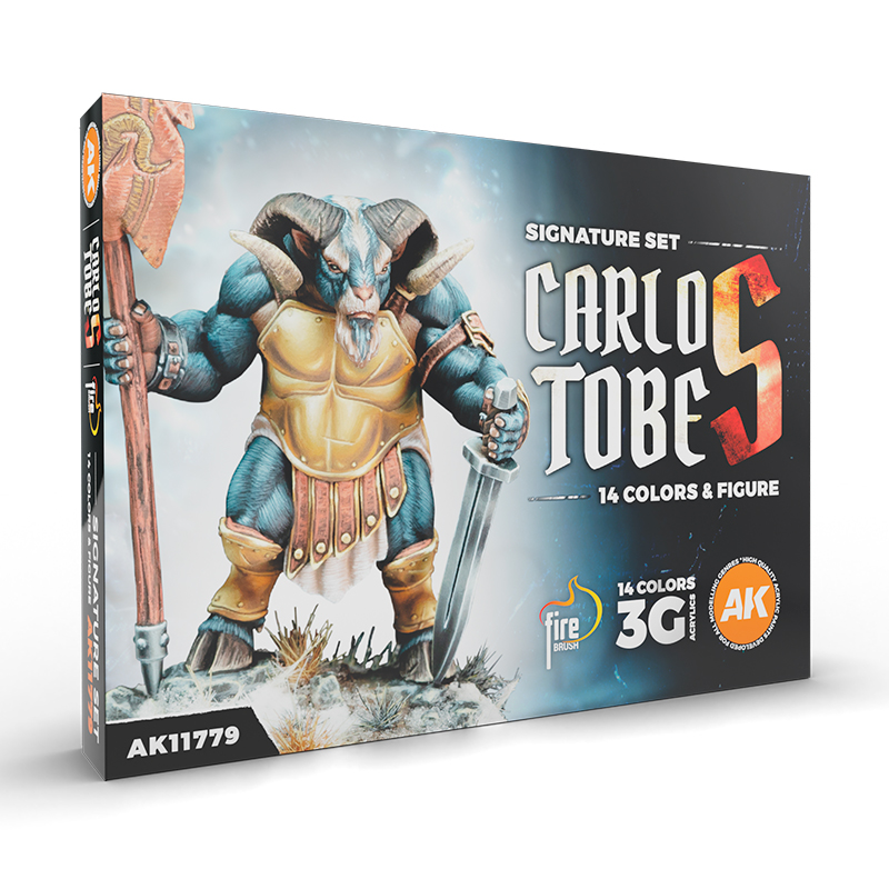 AK Interactive CARLOS TOBES - 3GEN SIGNATURE SET - 14 COLORS & 1 FIGURE