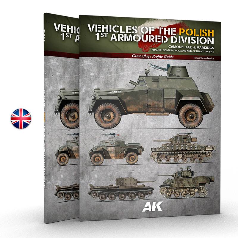 AK Interactive VEHICLES OF THE POLISH 1ST ARMOURED DIVISION - CAMOUFLAGE PROFILE GUIDE