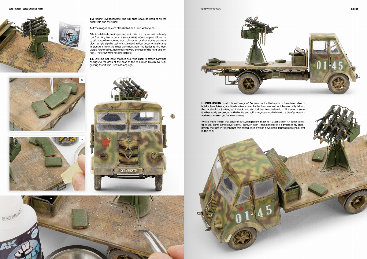 AK Interactive ICM - HOW TO PAINT & WEATHER WW2 TRUCKS WARHORSES