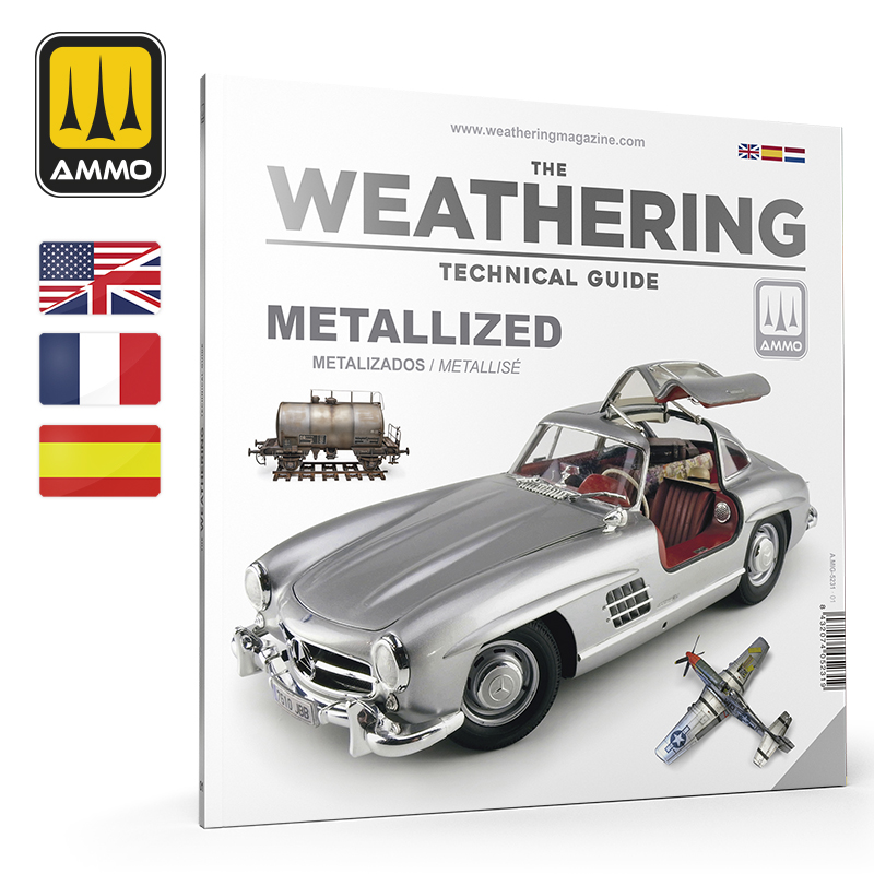 Ammo Mig Jimenez THE WEATHERING TECHNICAL GUIDE 01 - Metallized (English, Castellano, Franais)