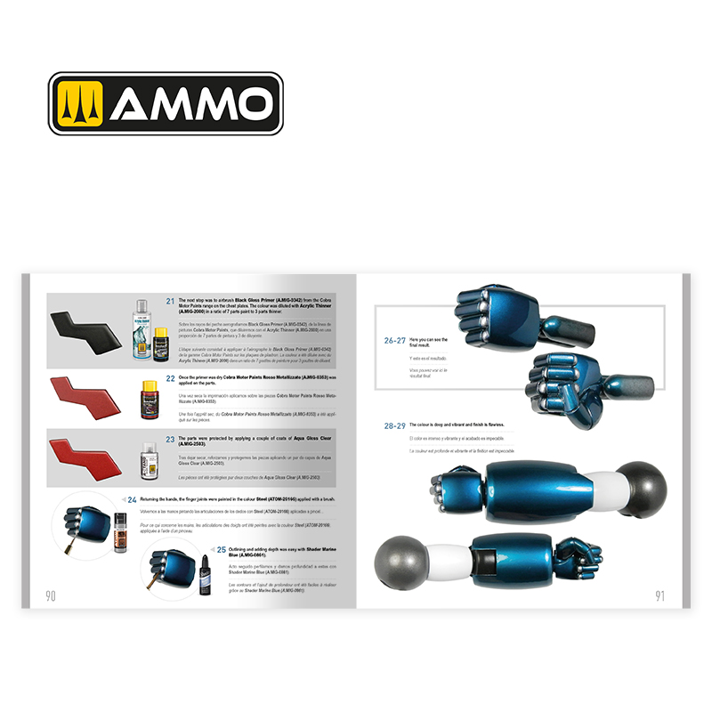 Ammo Mig Jimenez THE WEATHERING TECHNICAL GUIDE 01 - Metallized (English, Castellano, Franais)