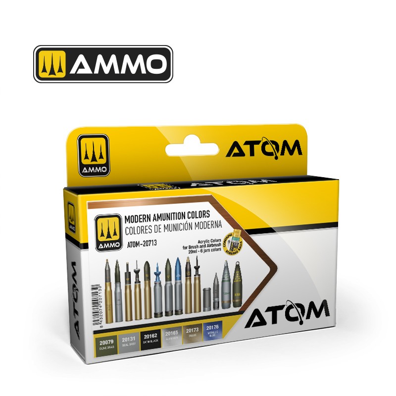 Ammo Mig Jimenez ATOM Modern Amunition Colors Set