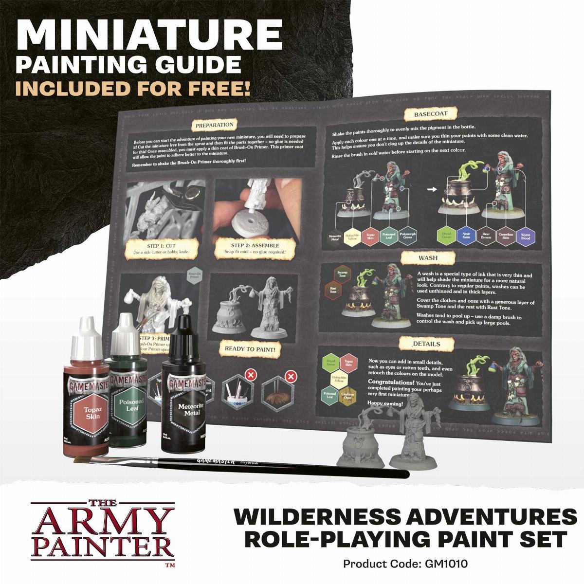 Army Painter GameMaster: Wilderness Adventures Role-playing Paint Set