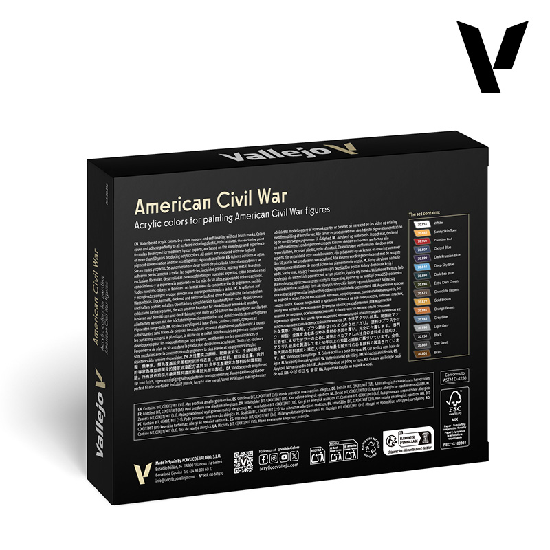 Vallejo Model Color set 'American Civil War 16 colors