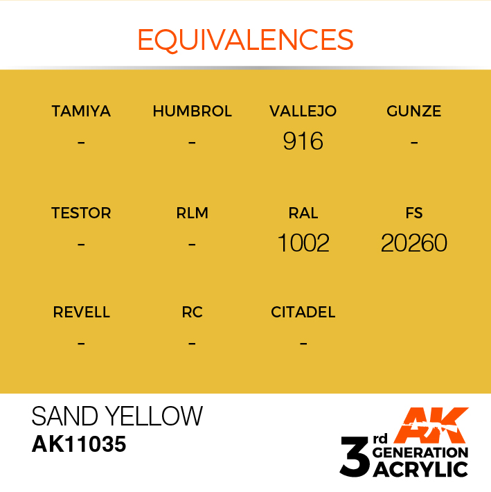 AK Interactive Sand Yellow 17ml