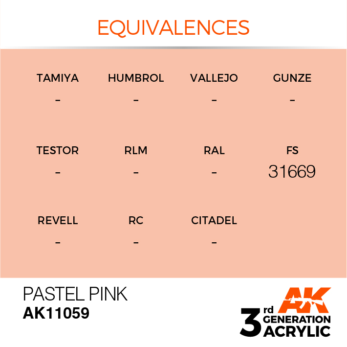 AK Interactive Pastel Pink 17ml