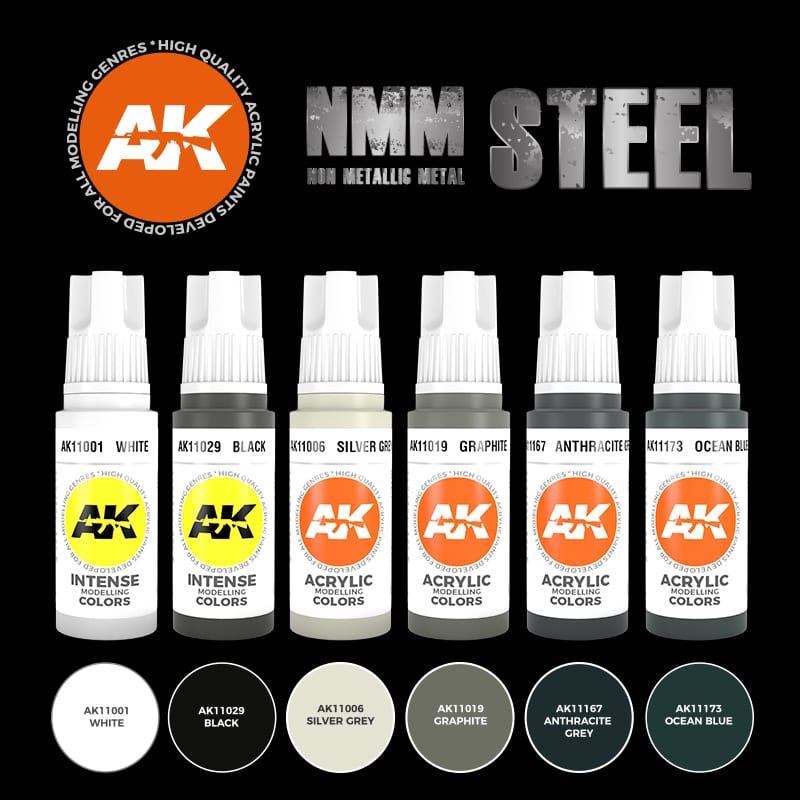 AK Interactive NON METALLIC METAL: STEEL