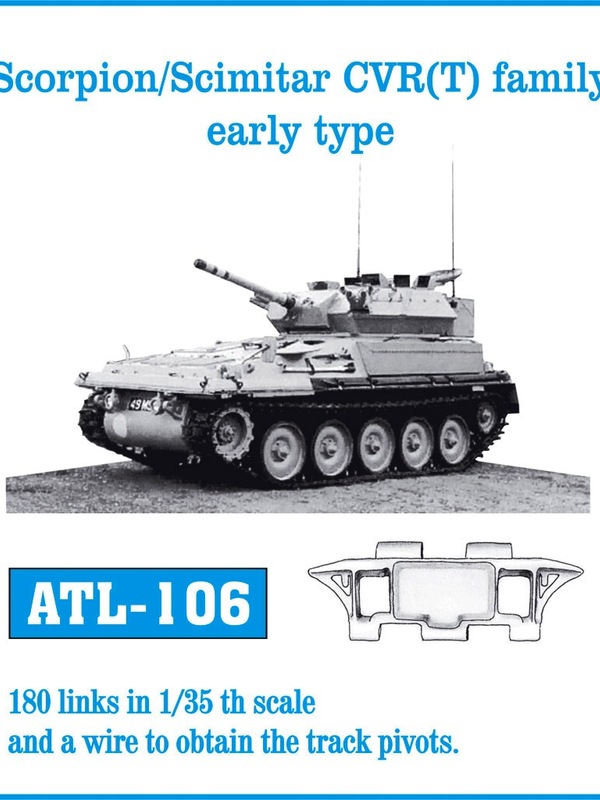 Friulmodel Scorpion/Scimitar CVR(t) family, eary type - Track Links