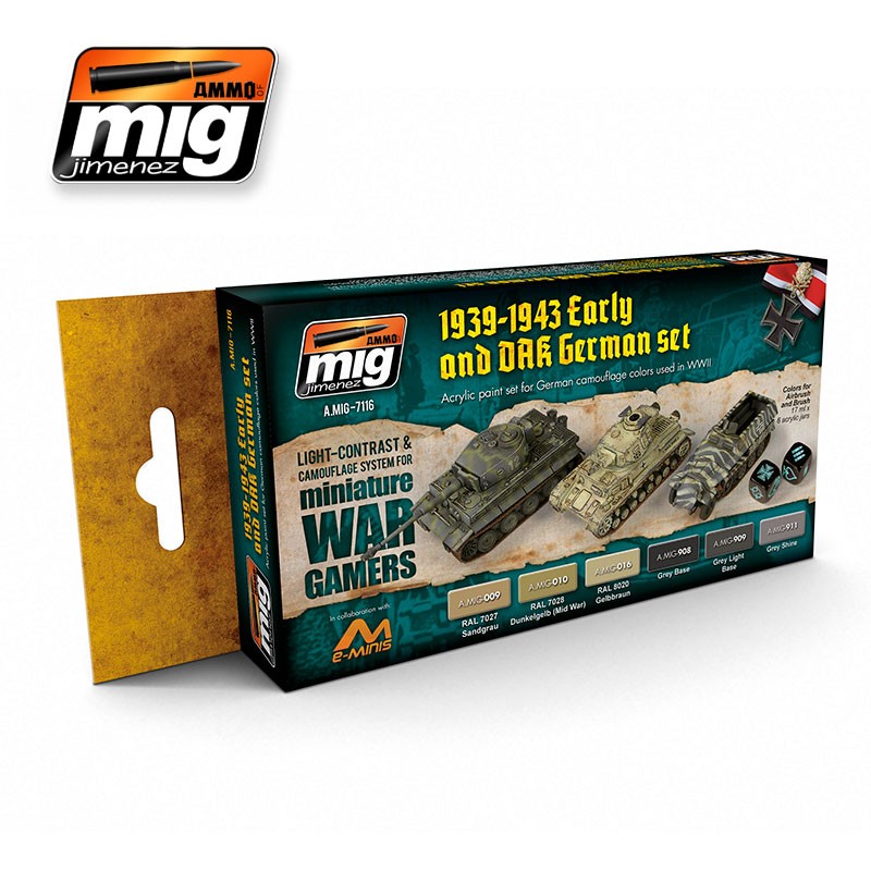 Ammo Mig Jimenez Wargame Early and DAK German set